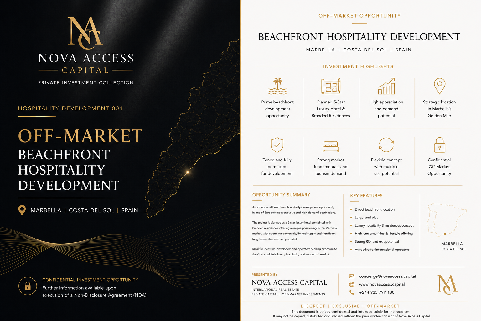 Off-Market Beachfront Hospitality Development