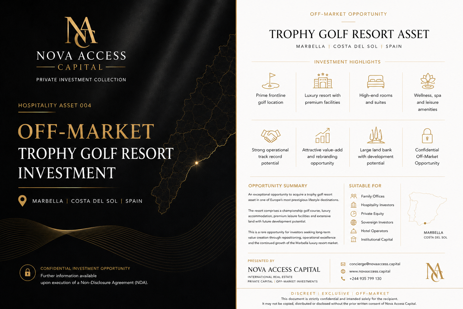 Off-Market Branded Hotel Investment · Hard Rock Marbella