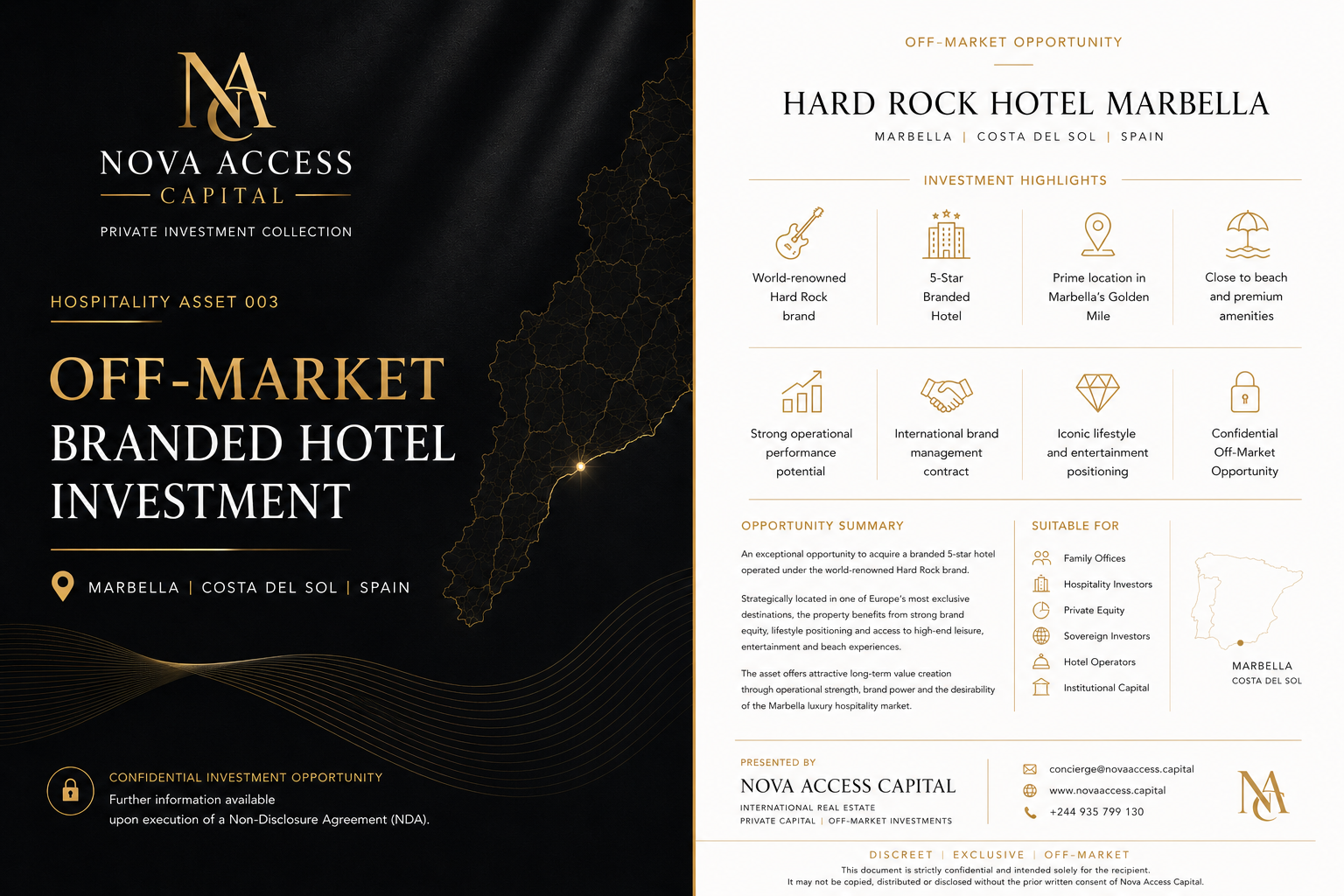 Off-Market Trophy Golf Resort Investment